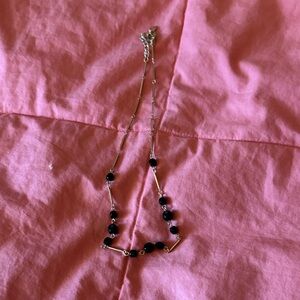 Elegant Black Beaded Necklace